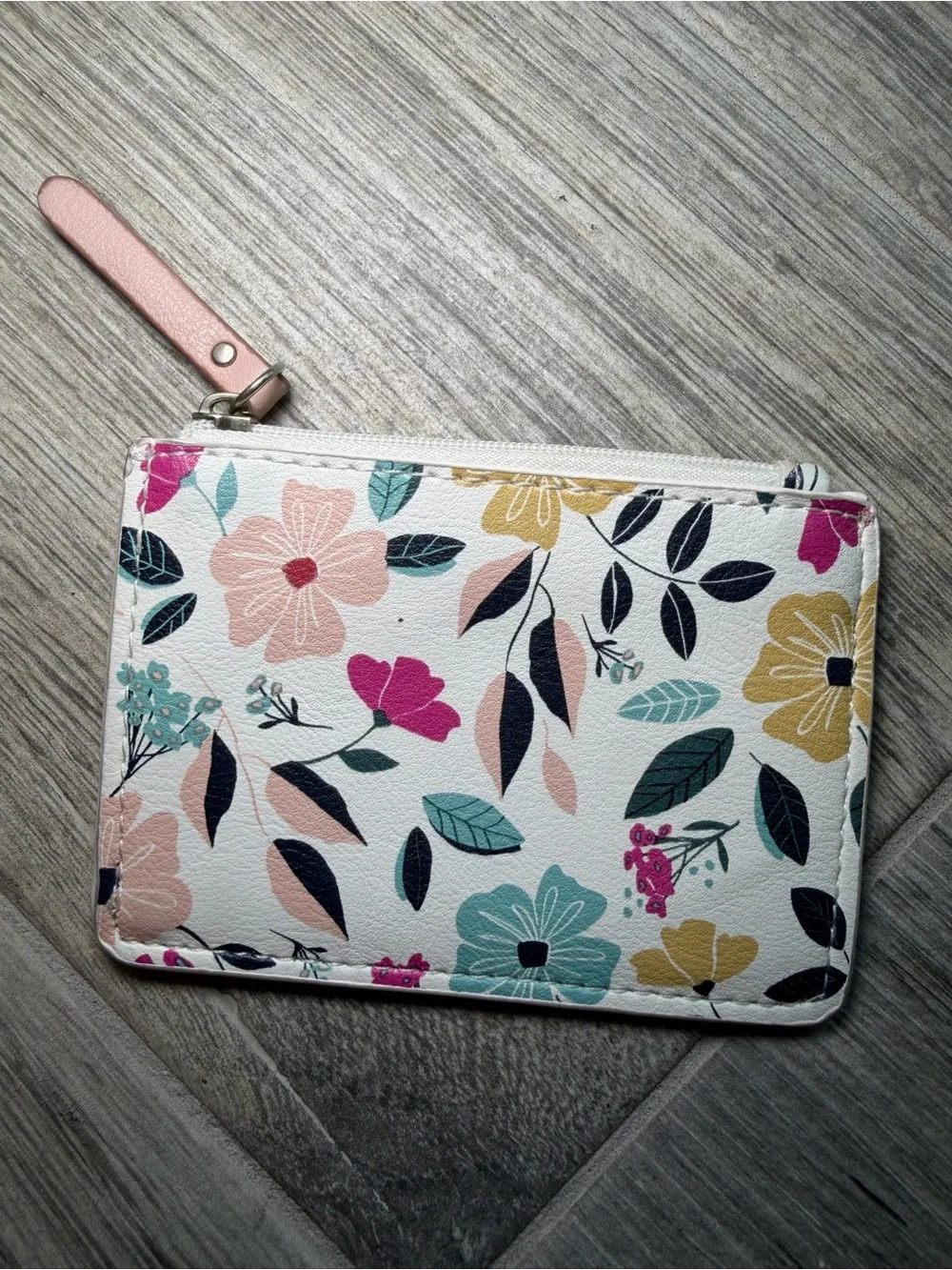 Relic by Fossil Molly Multifunction Wallet Blush Detachable Floral Card Holder